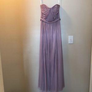 Long Mesh Style-Your-Way 6 Tie Bridesmaid Dress